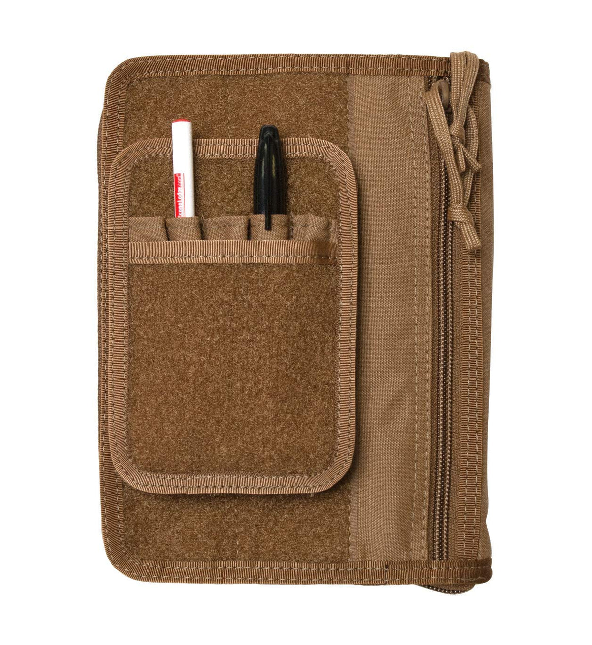 Tactical Notebook Covers Detachable Utility Pen & Marker Pouch | Loop Fastener on Front for Patches