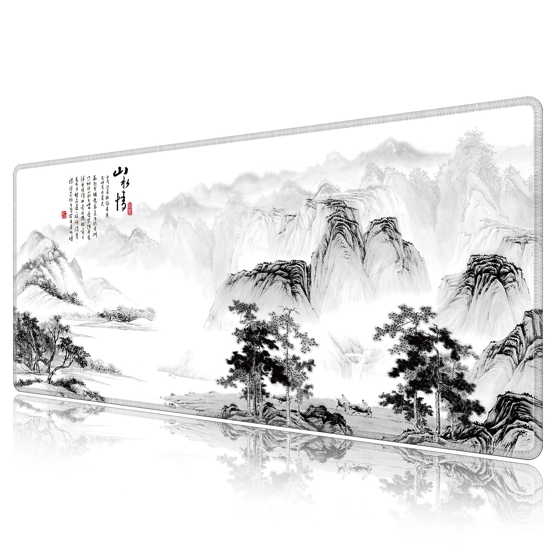 LL-COEUR Pattern XXL Computer Mouse Pad 35.4x15.7x0.12inch, Large PC Keyboard Mousepad with