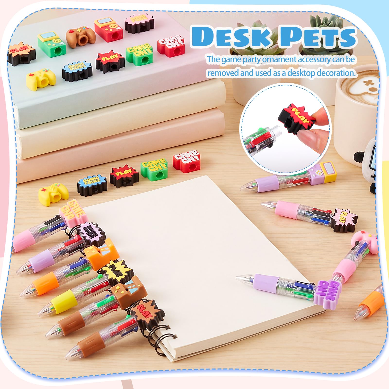 BESARME 48 Pcs Video Game Party Favors for Students Kids, Cute Game Gifts