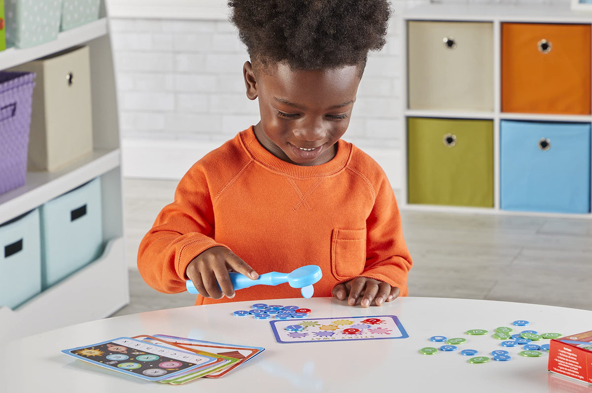 hand2mind Reading Readiness Activity Set, Magnetic Wands and Chip Set, Learn to Spell for Kids