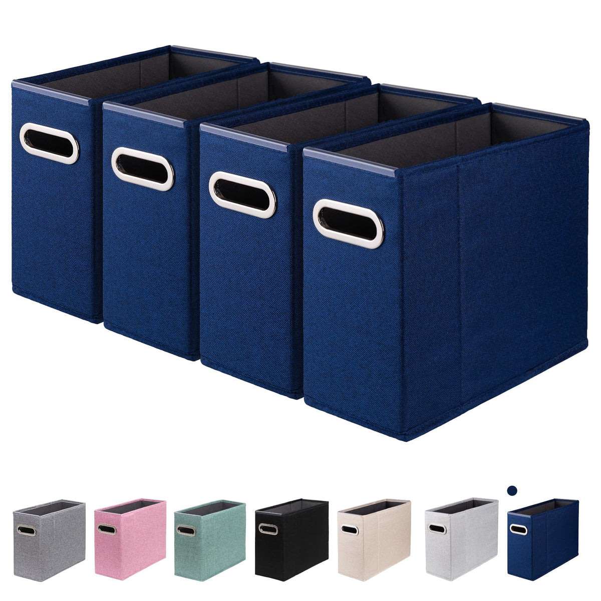 ComfortKeeper 4 Packs Letter Size File Organizer, File Folders Organizer, Fabric Storage Box
