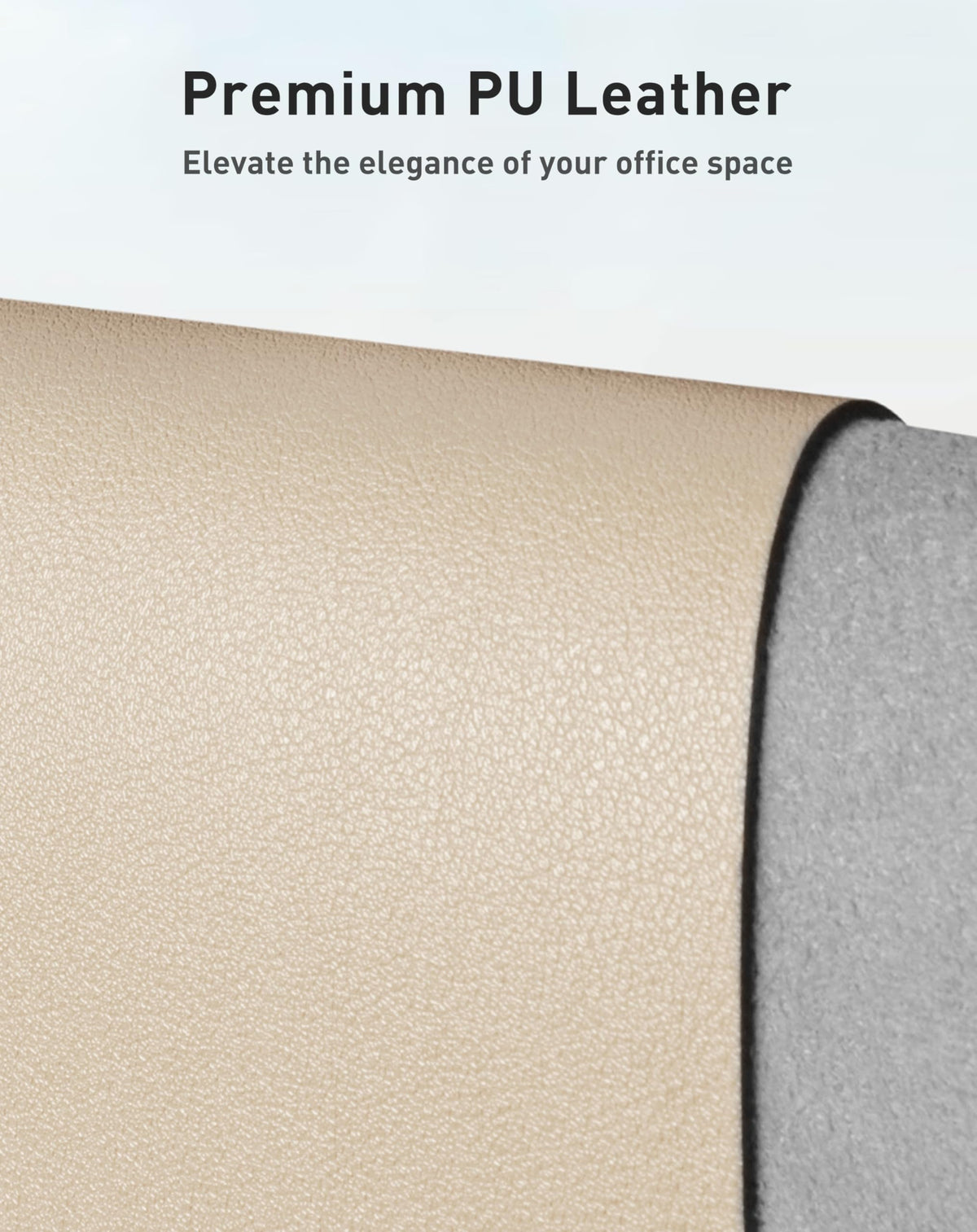 Aothia Faux Leather Desk Mat - Large Mouse Pad, Non-Slip PU Leather Blotter, Waterproof Writing