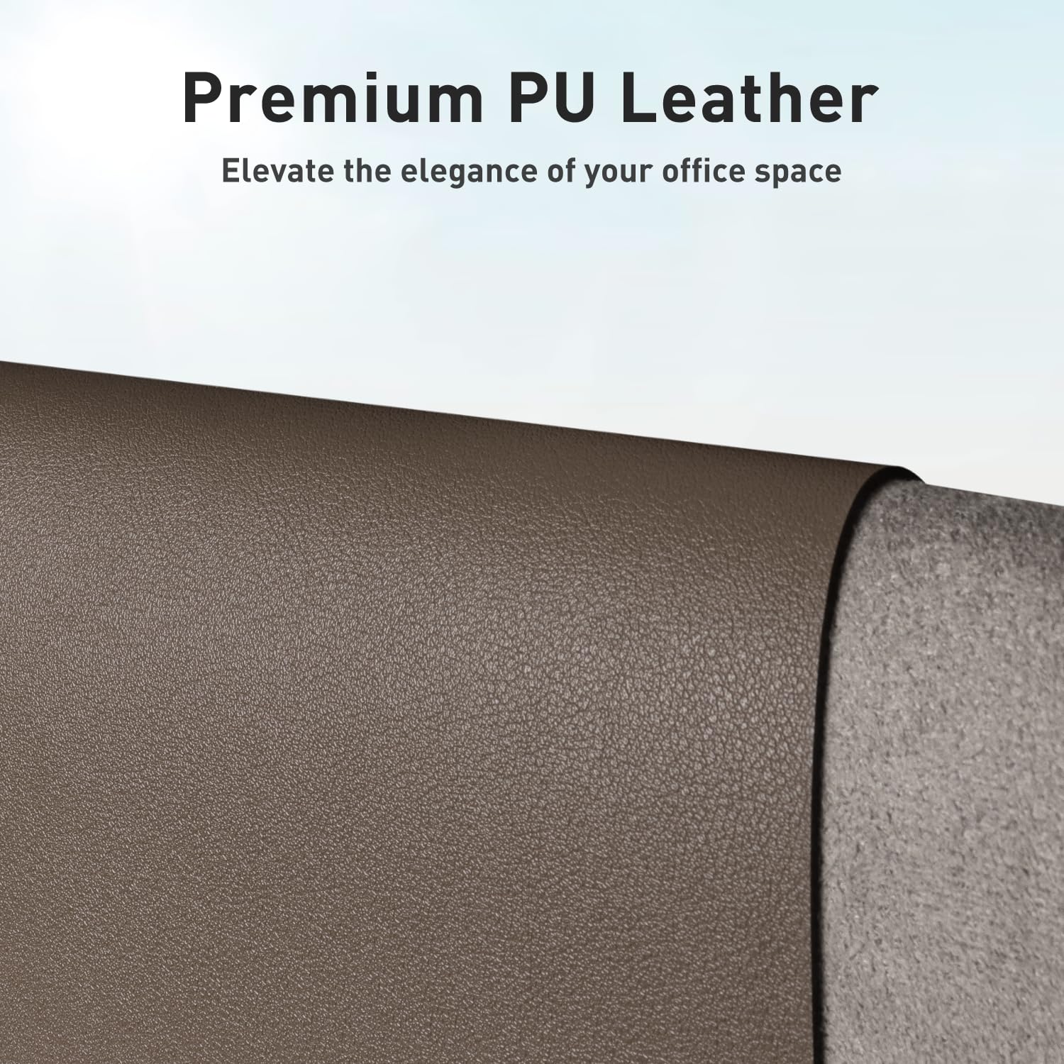 Aothia Faux Leather Desk Mat - Non-Slip PU Leather Desk Blotter, Waterproof Writing Surface, Large