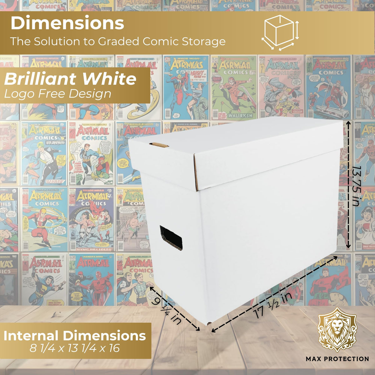 Max Protection CGC Graded Comic Book Storage Boxes - Heavy-Duty - 3 Count