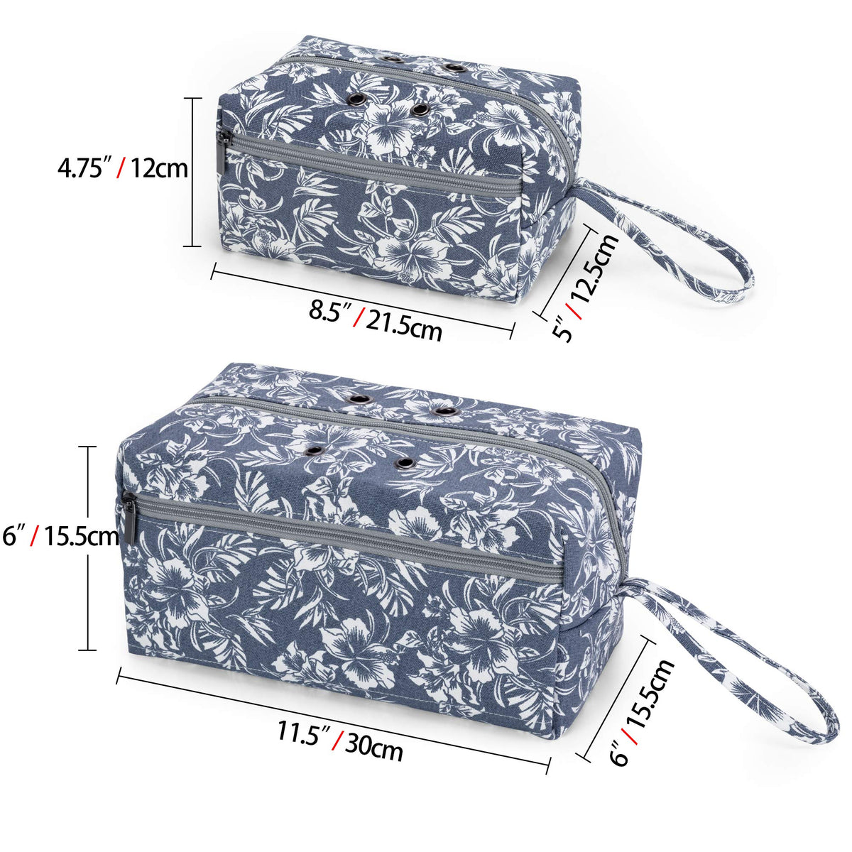 LUXJA Large Yarn Storage Bag for Yarn Skeins, Flowers
