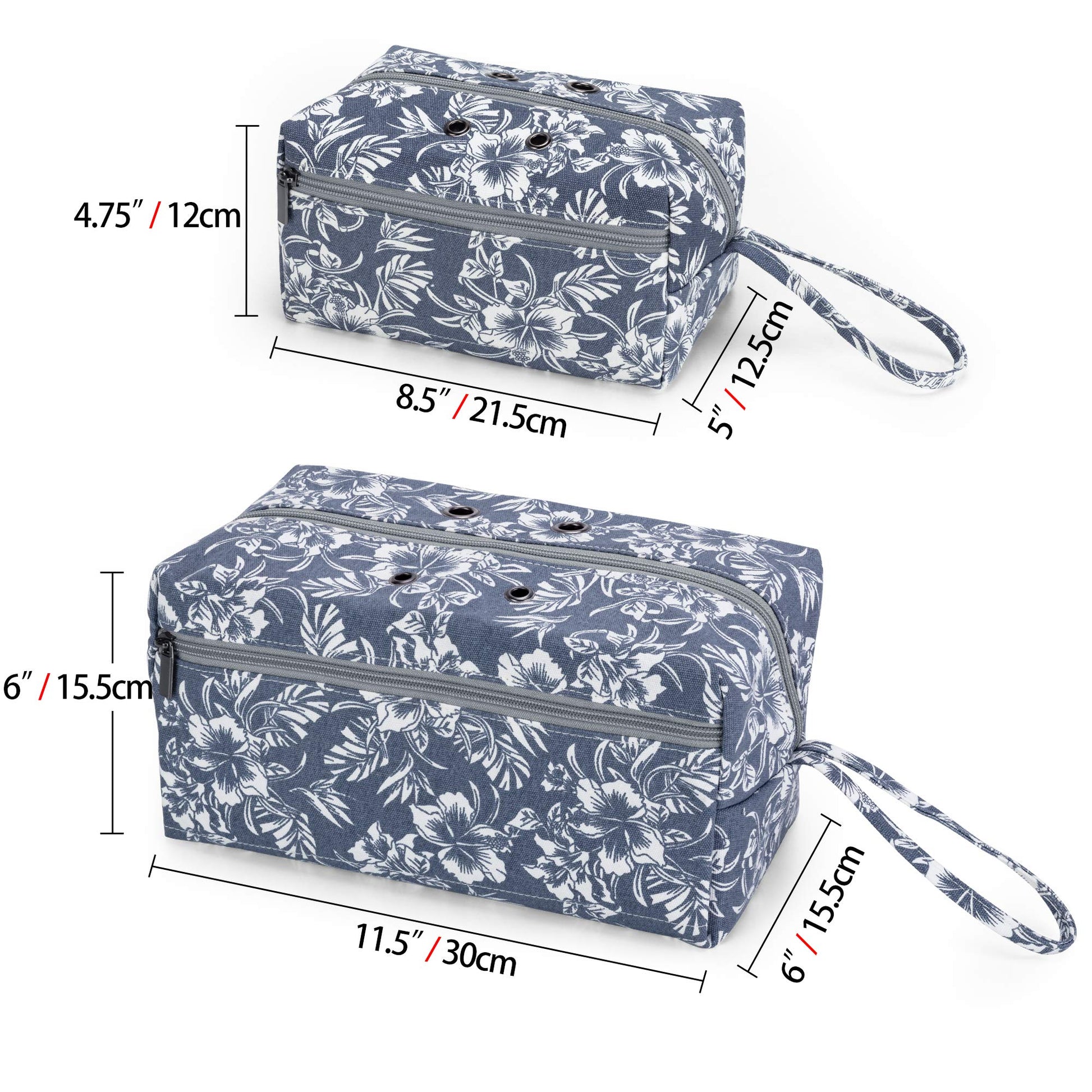 LUXJA Large Yarn Storage Bag for Yarn Skeins, Flowers