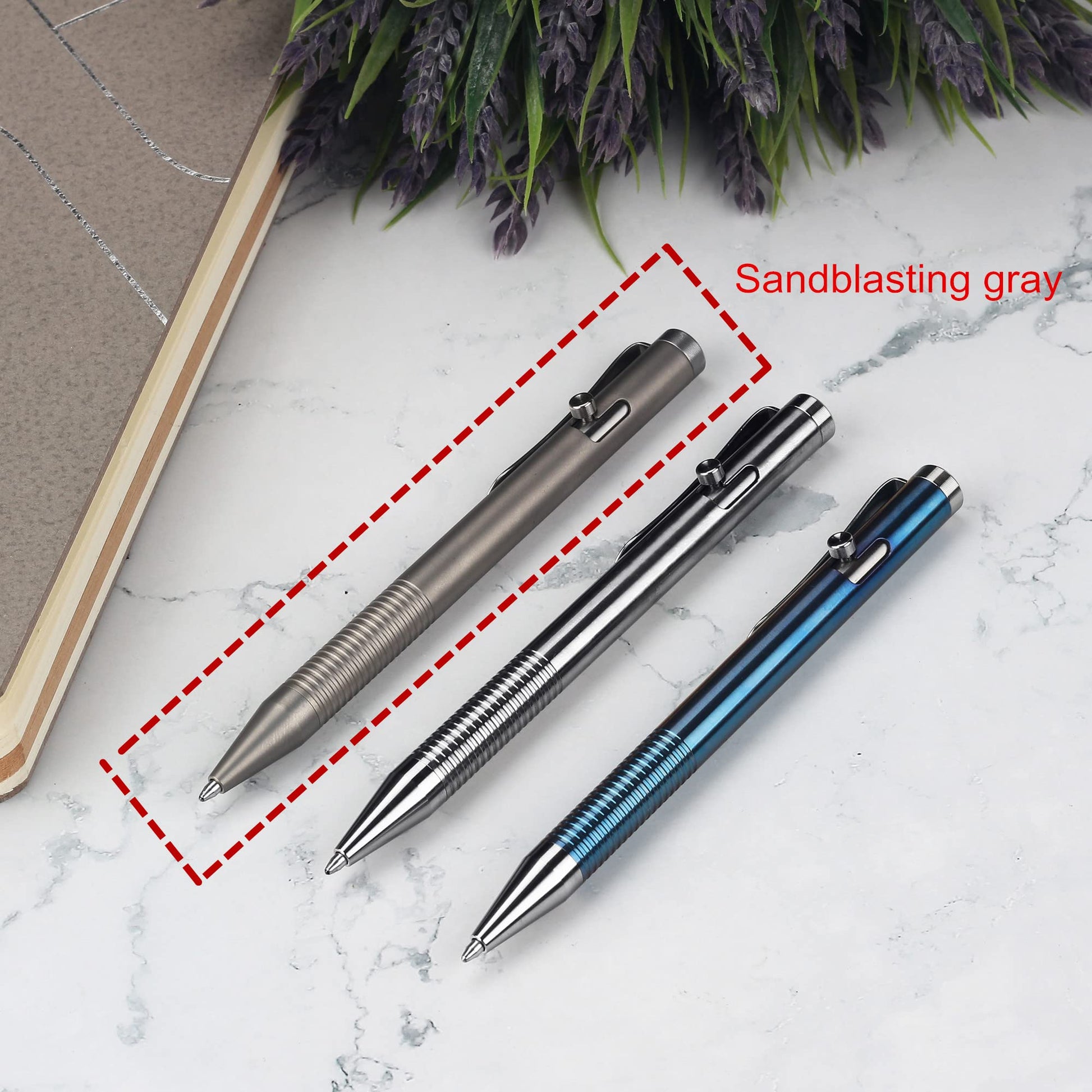 SMOOTHERPRO Titanium Bolt Action Pen Compatible with Parker Refill