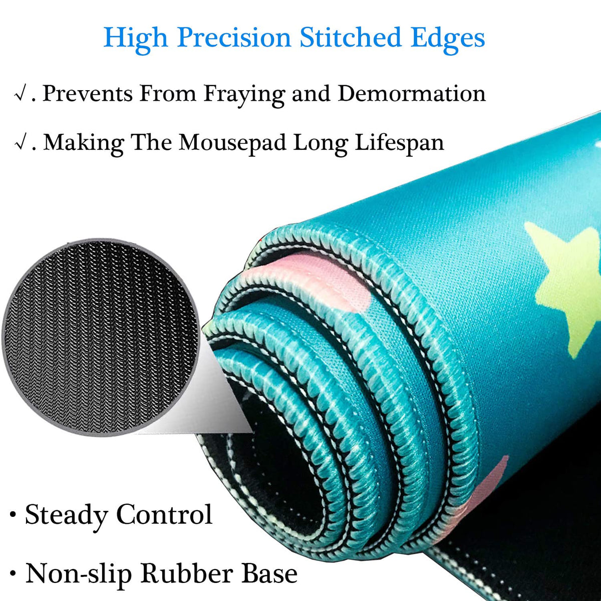 RTGGSEL 31.5x11.8 Inch Non-Slip Long Extended Large Gaming Mouse Pad with Stitched Edges XL Laptops