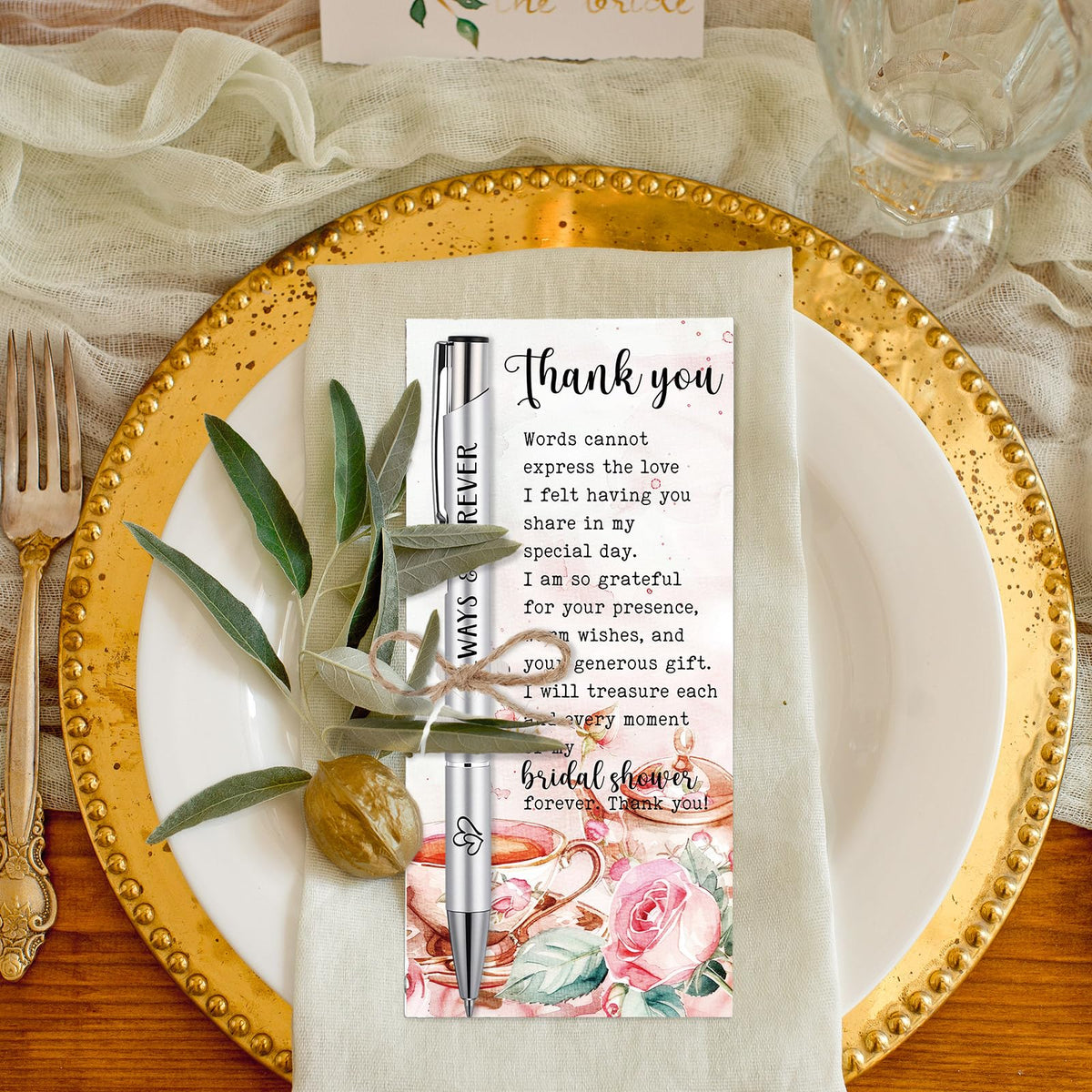 Chiisong 30 Sets Bridal Shower Favors for Guests, Tea Party