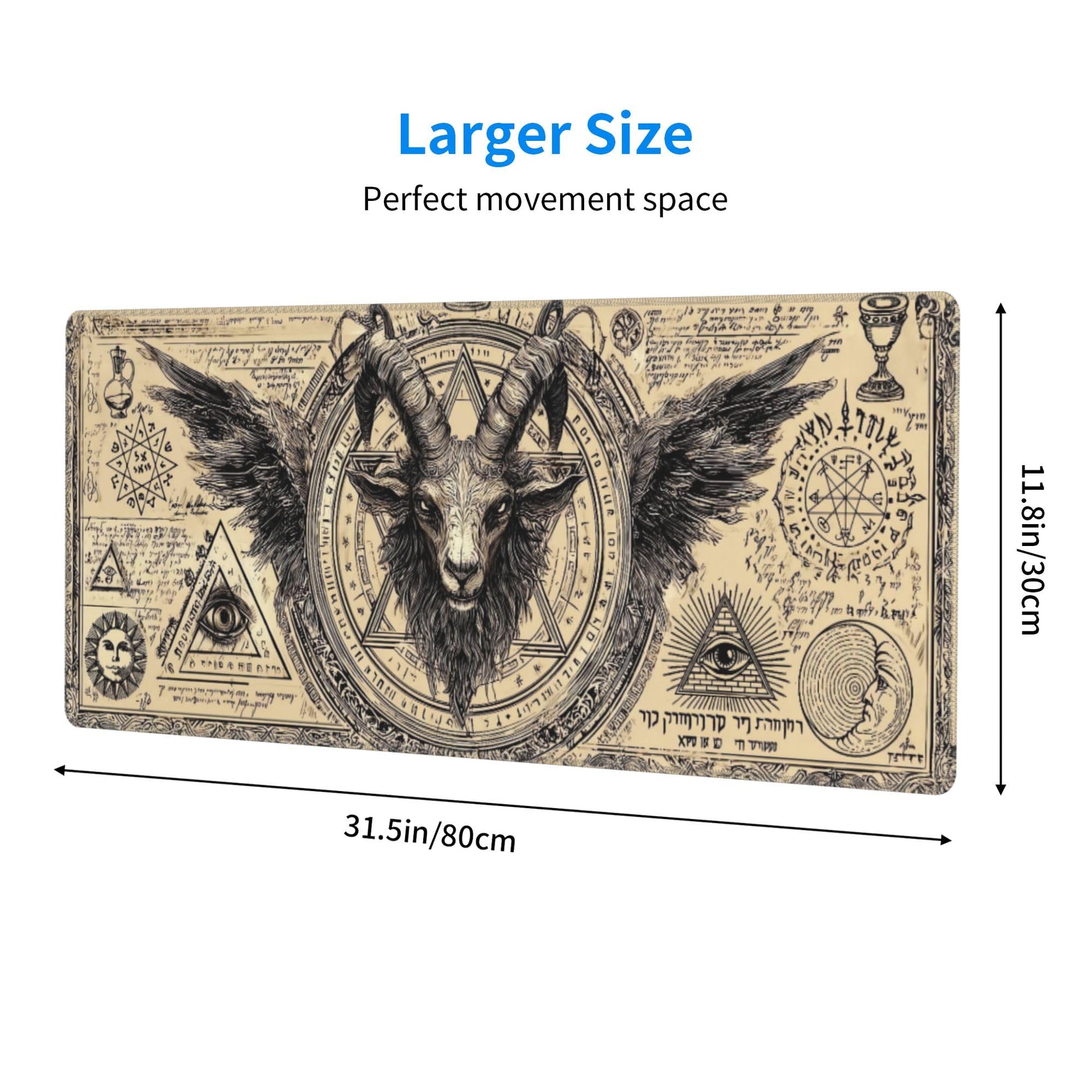 Skull Mouse Pad Extended Large Gaming Mouse Pad XL Stitched Edges for Gamer Home Office 31.5 X 11.8
