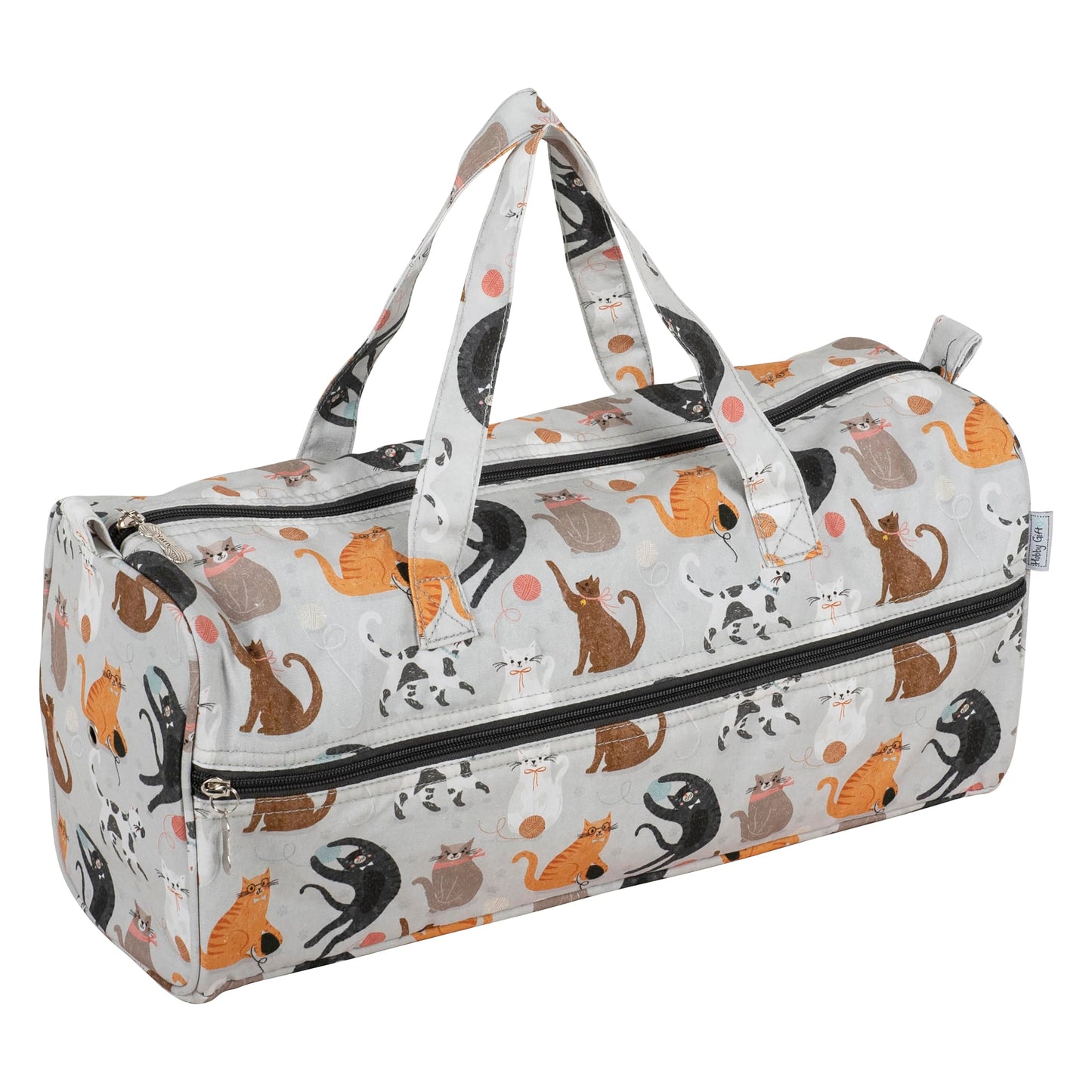Hobby Gift Knitting Bag Large Yarn Storage Bag with Zippered Compartments for Knitting Needles
