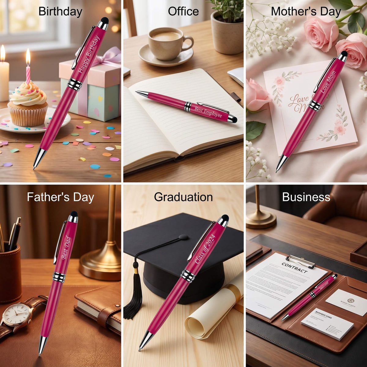 Custom Luxury Office BallPens - Gift for Men and Women Girls 10 Pens/Box