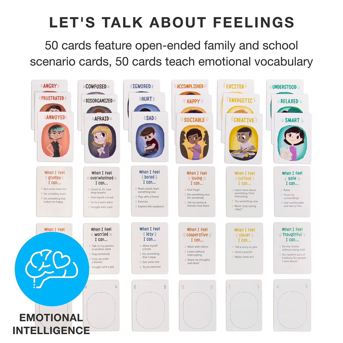 Feelings in a Flash - Emotional Intelligence Flashcard Game - Toddlers & Special Needs Children