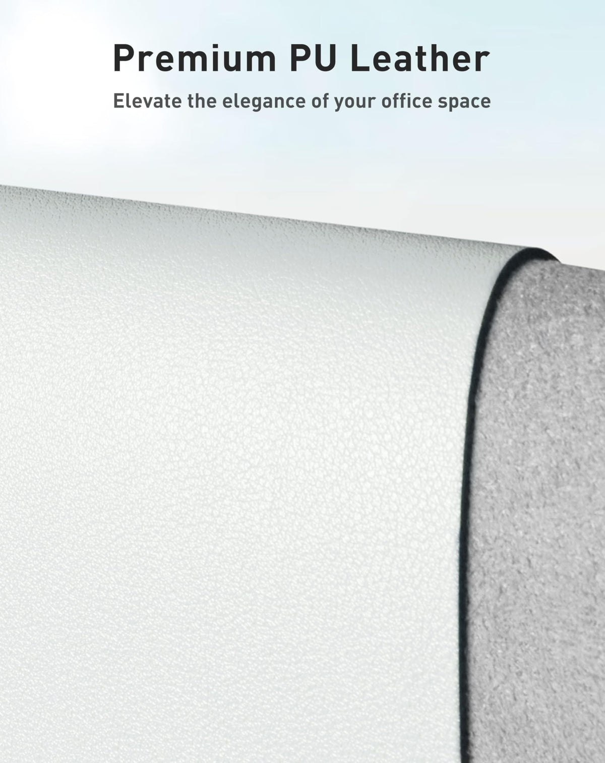 Aothia Faux Leather Desk Mat - Large Mouse Pad, Non-Slip PU Leather Blotter, Waterproof Writing