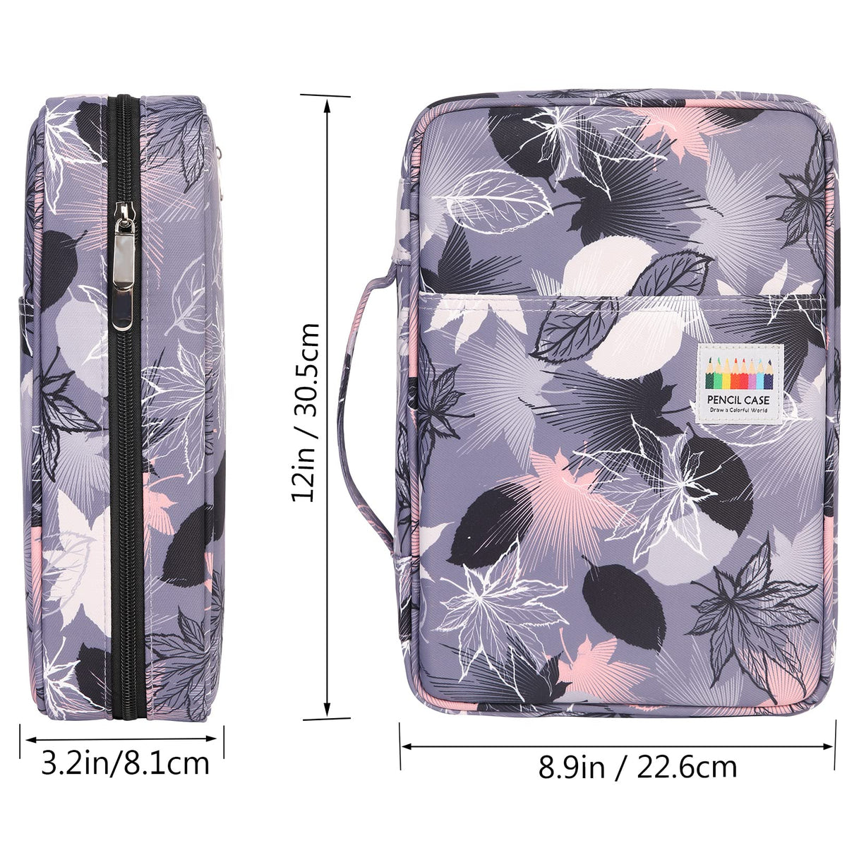 AYVANBER Colored Pencil Case 220 Slots Pen Holder,Waterproof Organizer Bag Portable Handy Painting