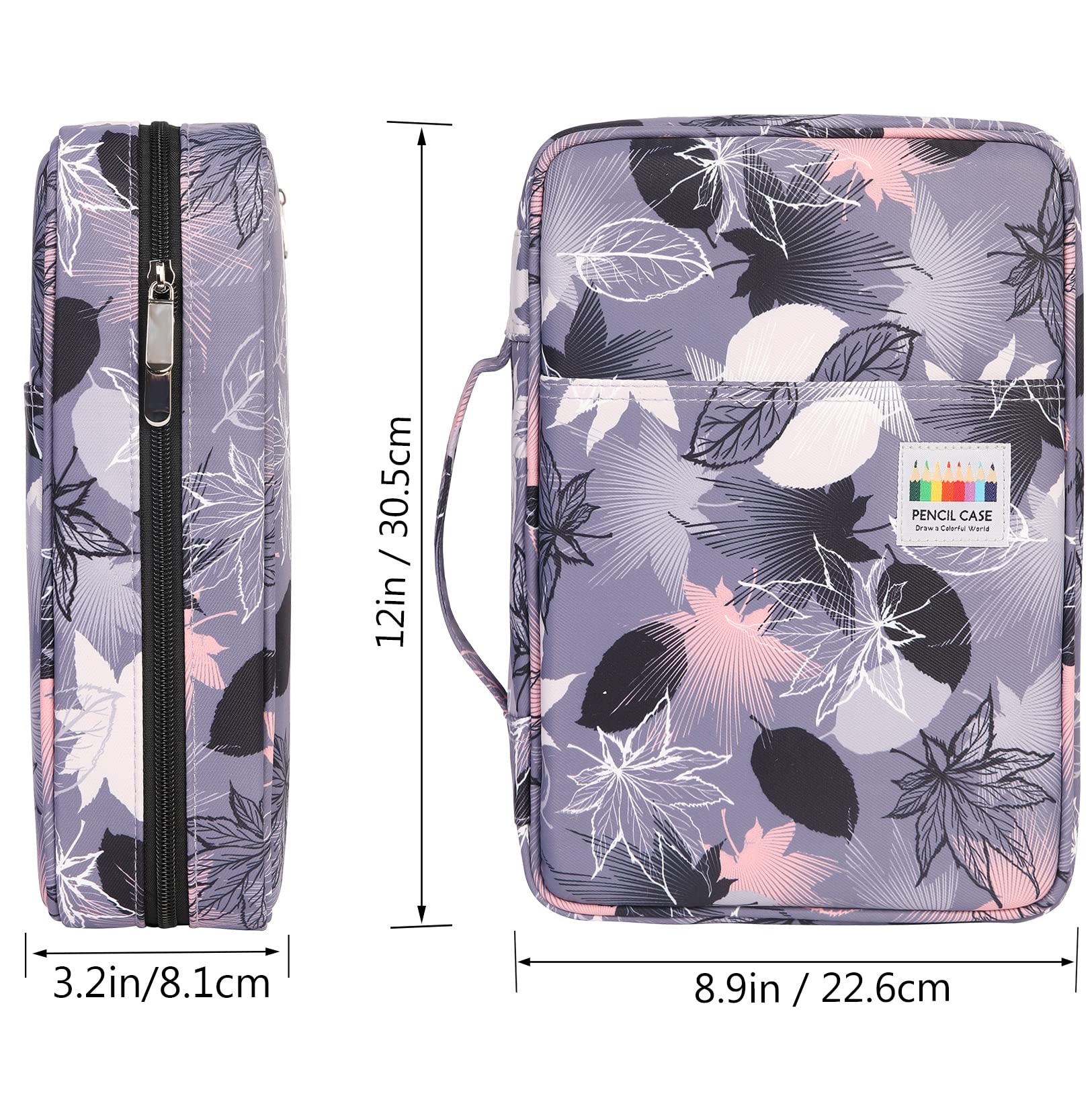 AYVANBER Colored Pencil Case 220 Slots Pen Holder,Waterproof Organizer Bag Portable Handy Painting