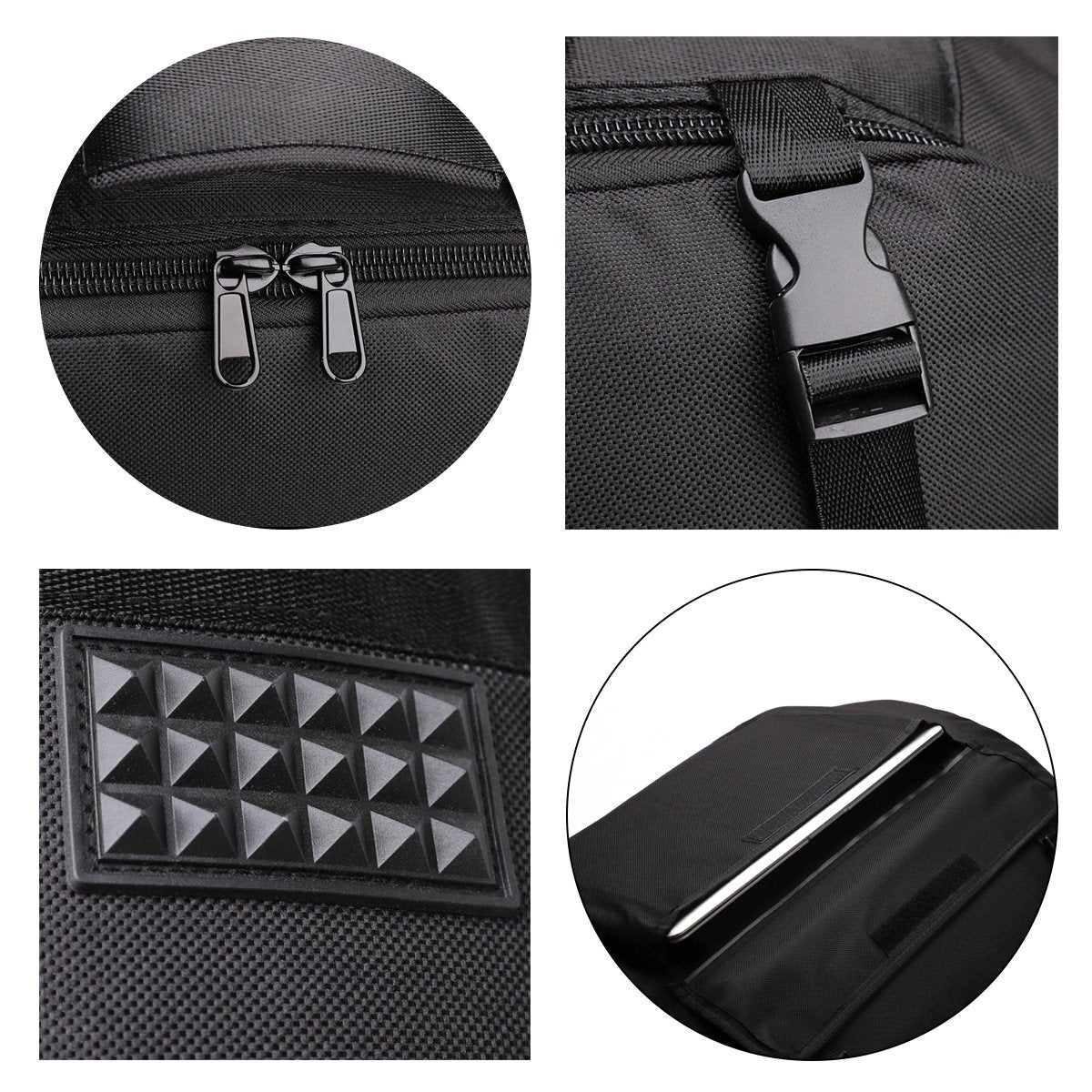 NKTM Accordion Case - Gig Bag for 120 Bass Accordion - Straps & Accessories - Soft Case (20.5 x 17