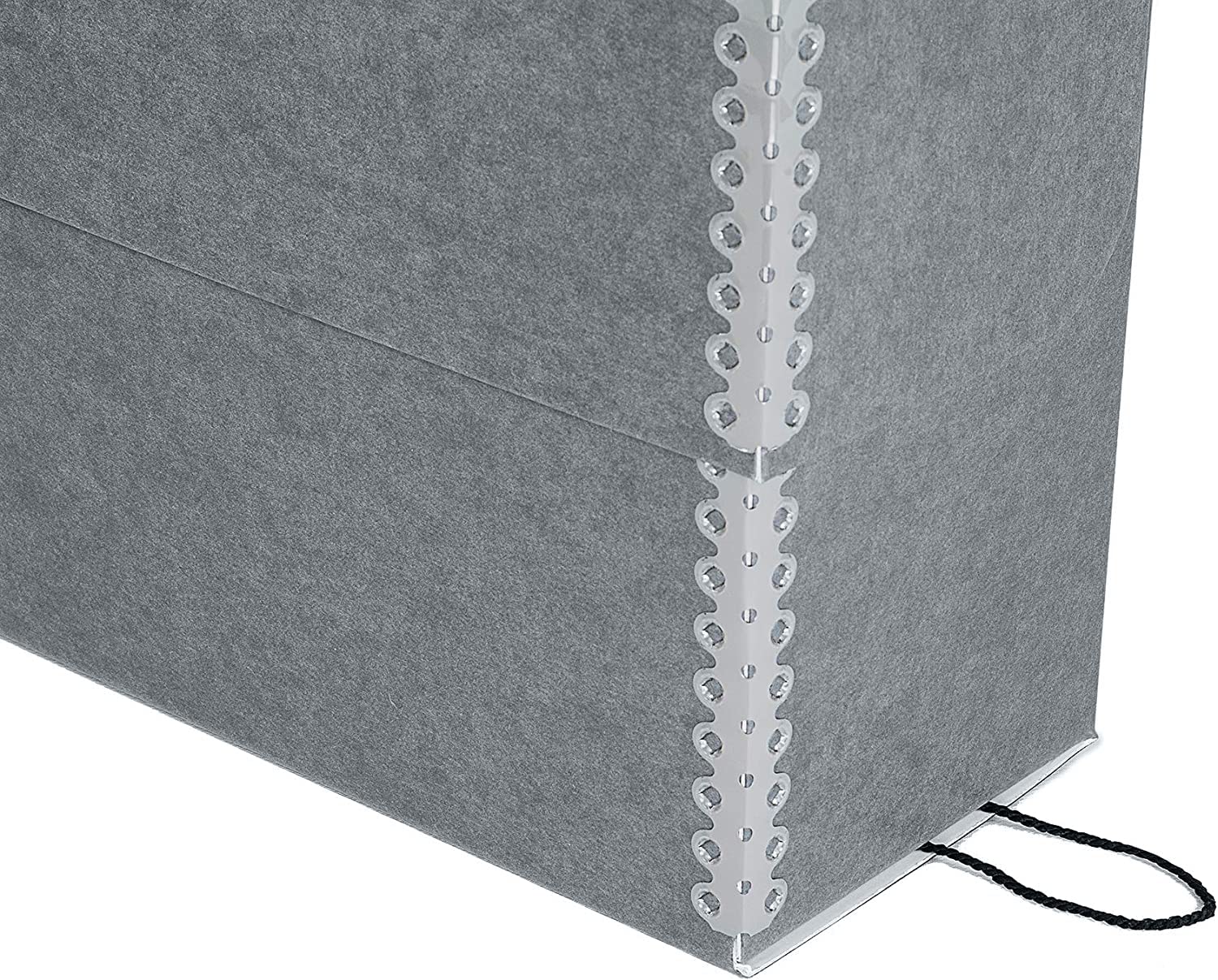 Lineco Archival Document Storage Box, Gray, 12.5" x 10.5" x 5"