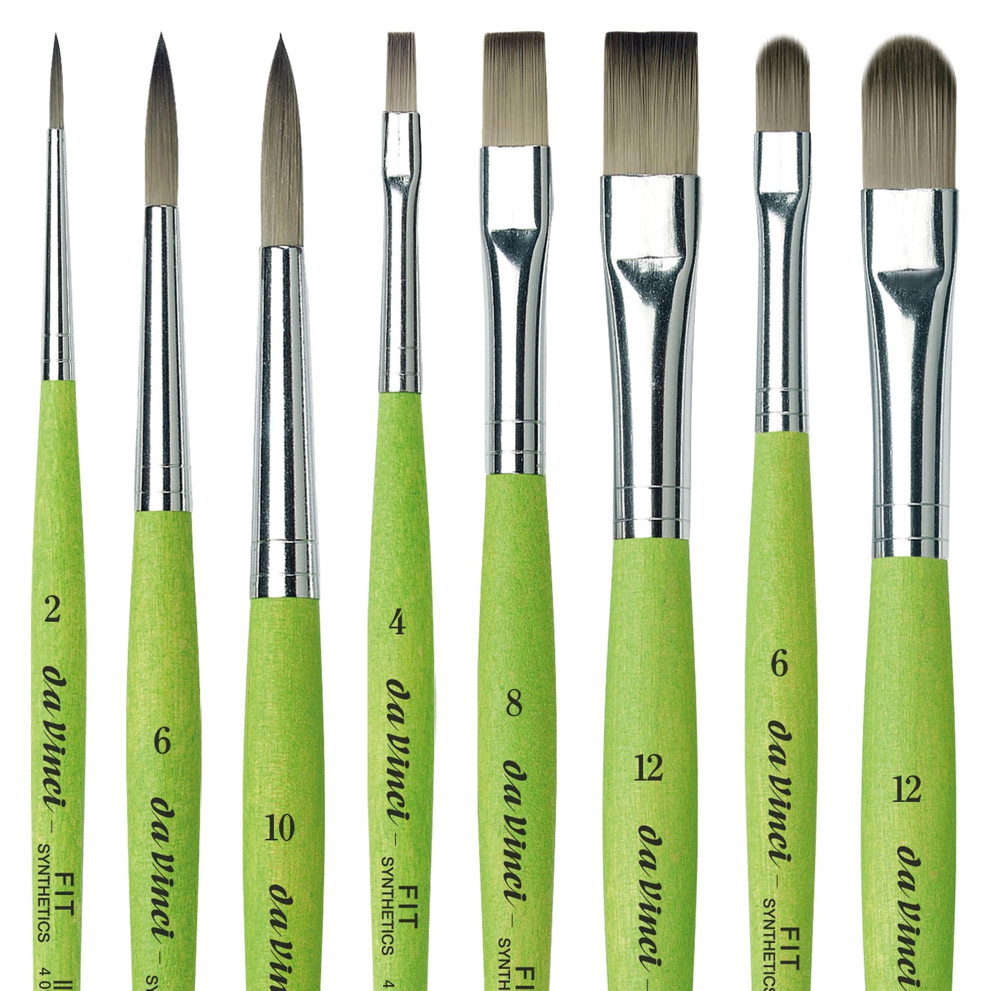 da Vinci Student Student Brush Set, Black 8 Each