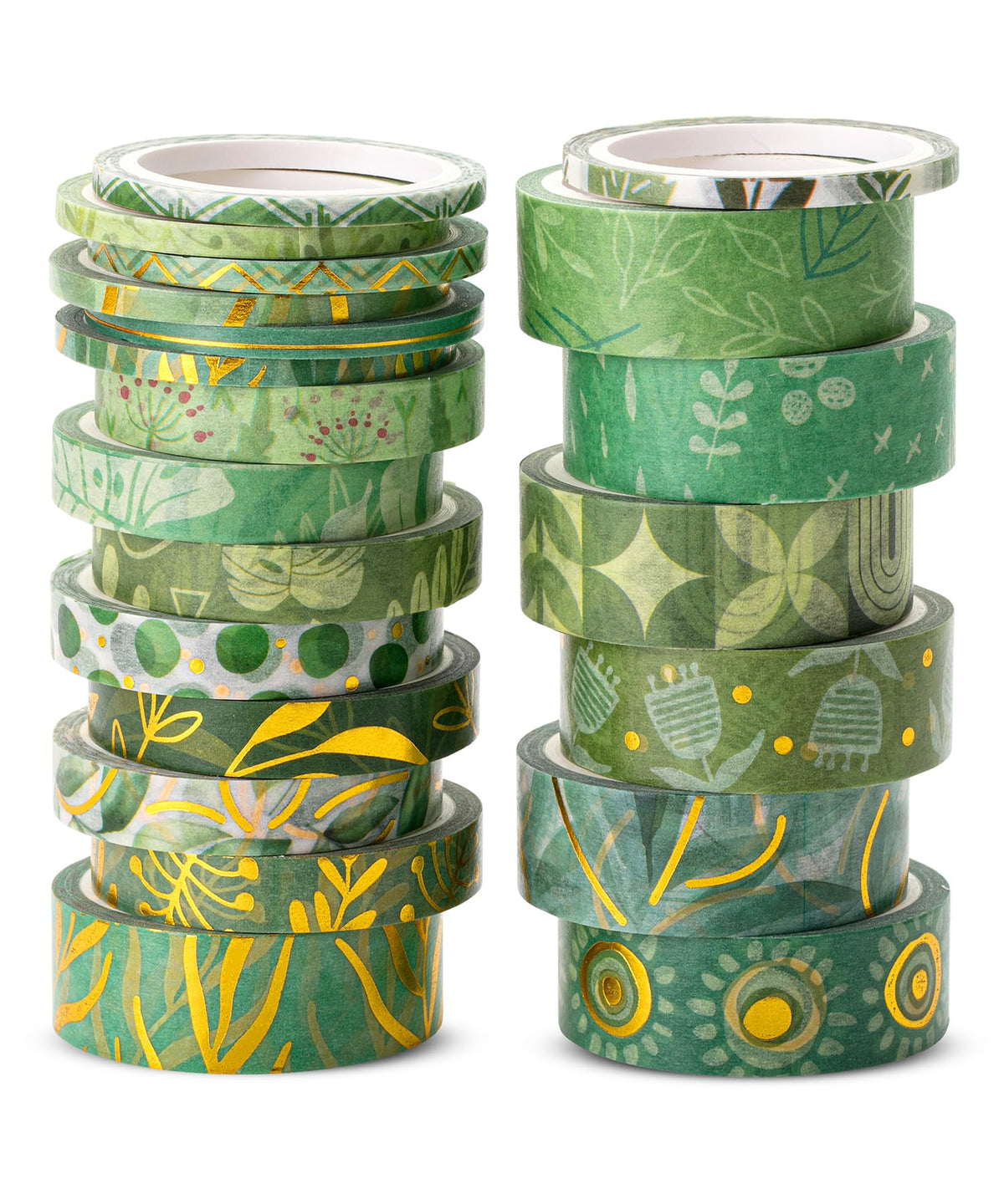 Mr. Pen- Washi Tape Set, 21 Rolls, Assorted Sizes, 5.5 Yards/Roll