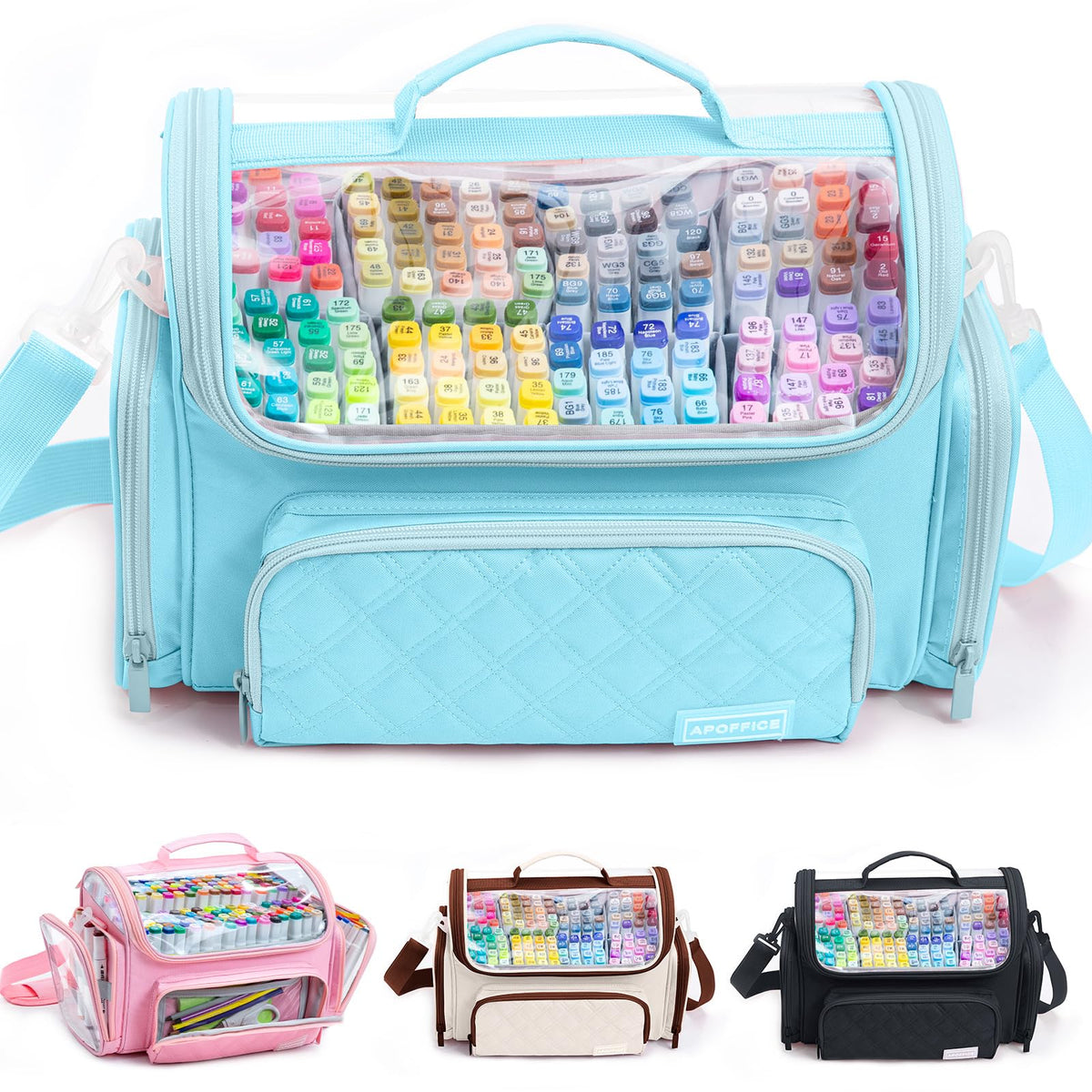 Large Marker Case for 200-300 Markers, Marker Organizer Bag,Pen Storage