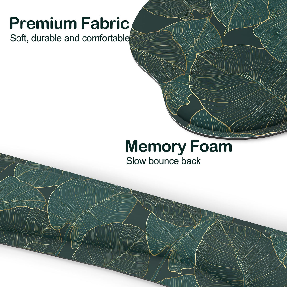 Ergonomic Mouse Pad with Wrist Rest and Keyboard Wrist Rest, Mousepad