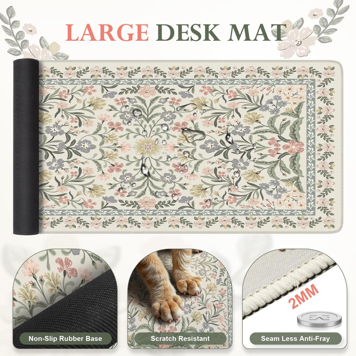 iLeadon Desk Protector Mat, Ergonomic Wrist Pad for Keyboard and Mouse