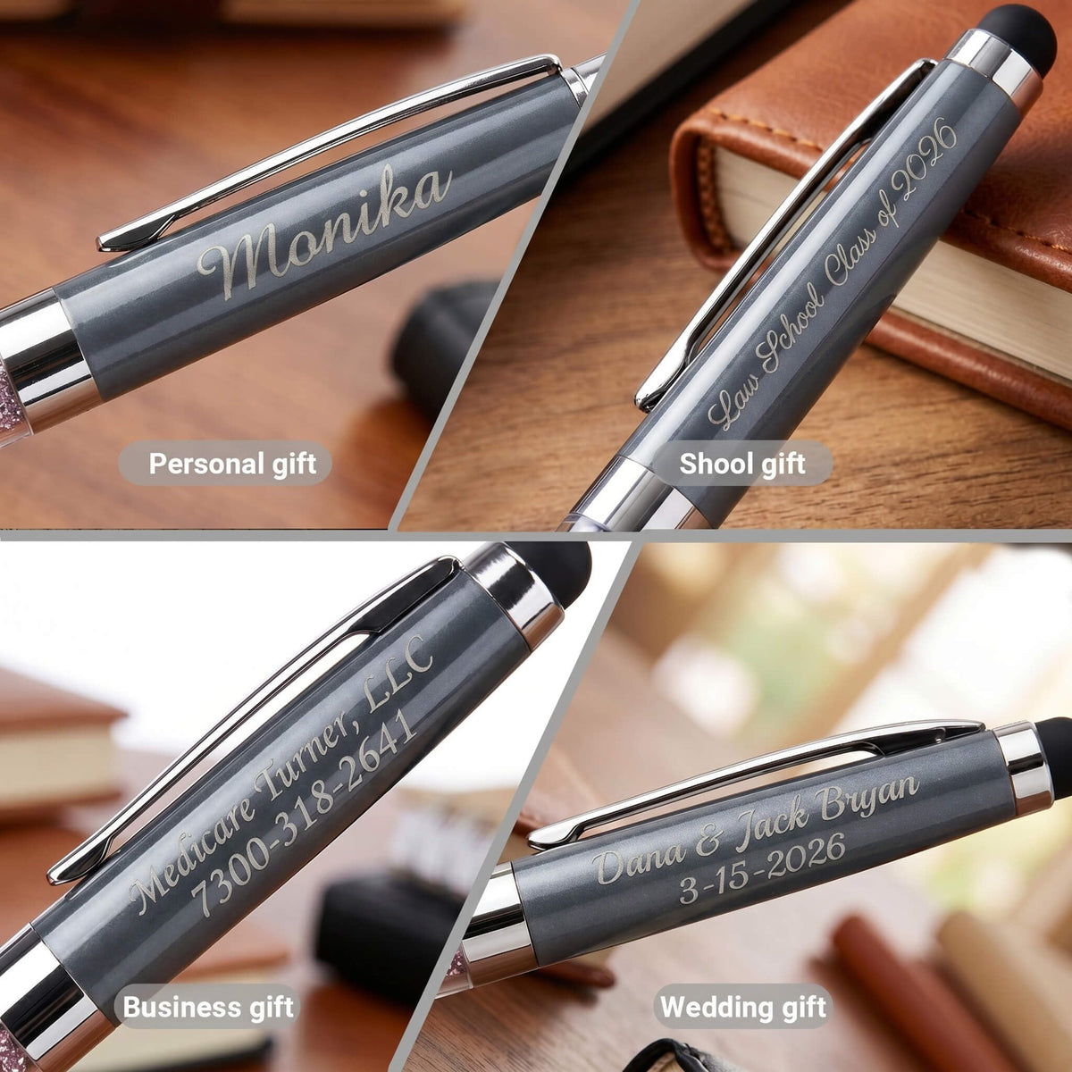 Ancolo Custom Ballpoint Pens -Office Pens Gift for Men and Women Girls boys