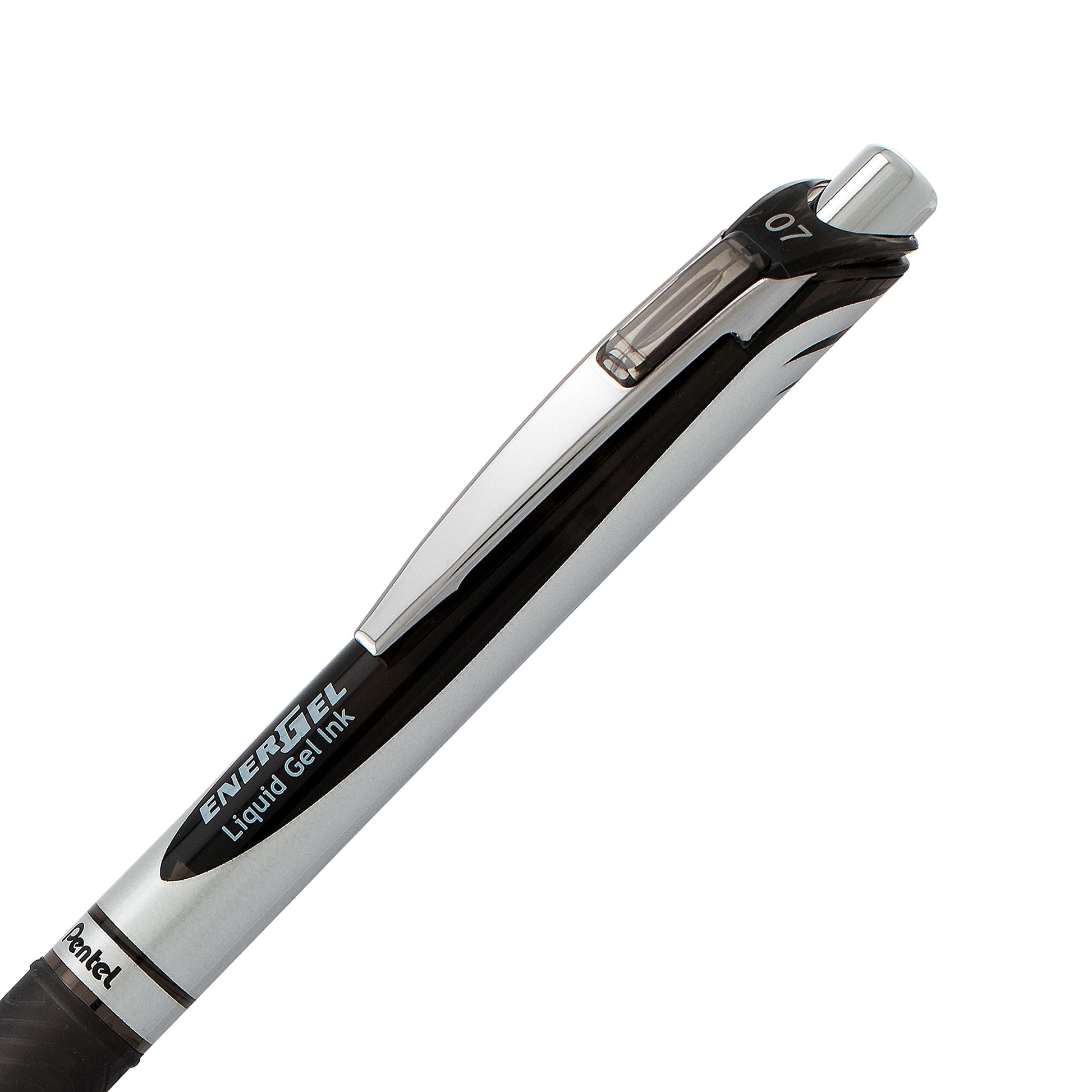 Pentel EnerGel RTX Retractable Liquid Gel Pen, (0.7mm) Metal Tip, Medium Line,Assorted Ink, 8-Pk