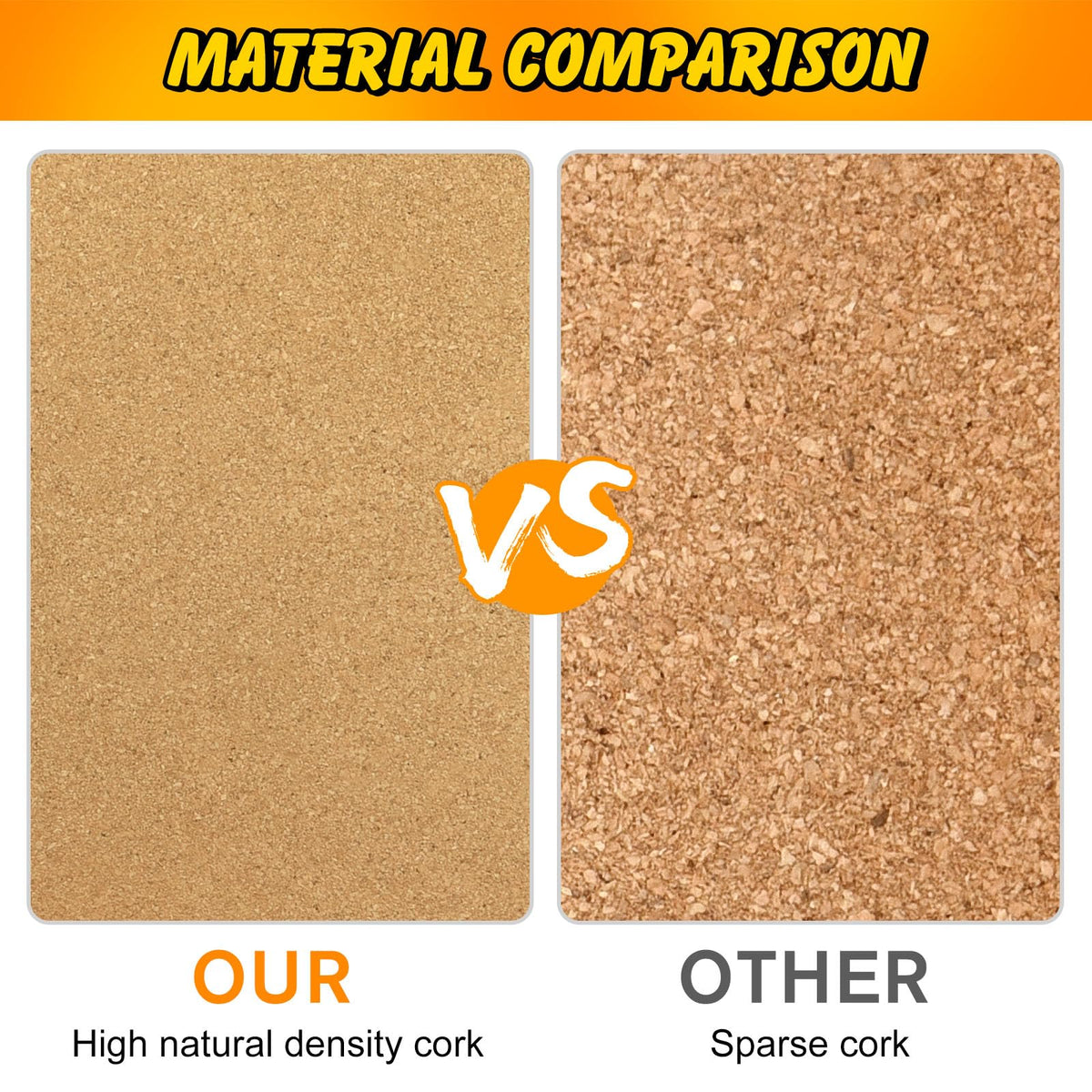 TUPARKA 6 Pack Cork Board Hexagon Bulletin Boards Cork Tiles 8.2"x7" - 1/4" Self-Adhesive