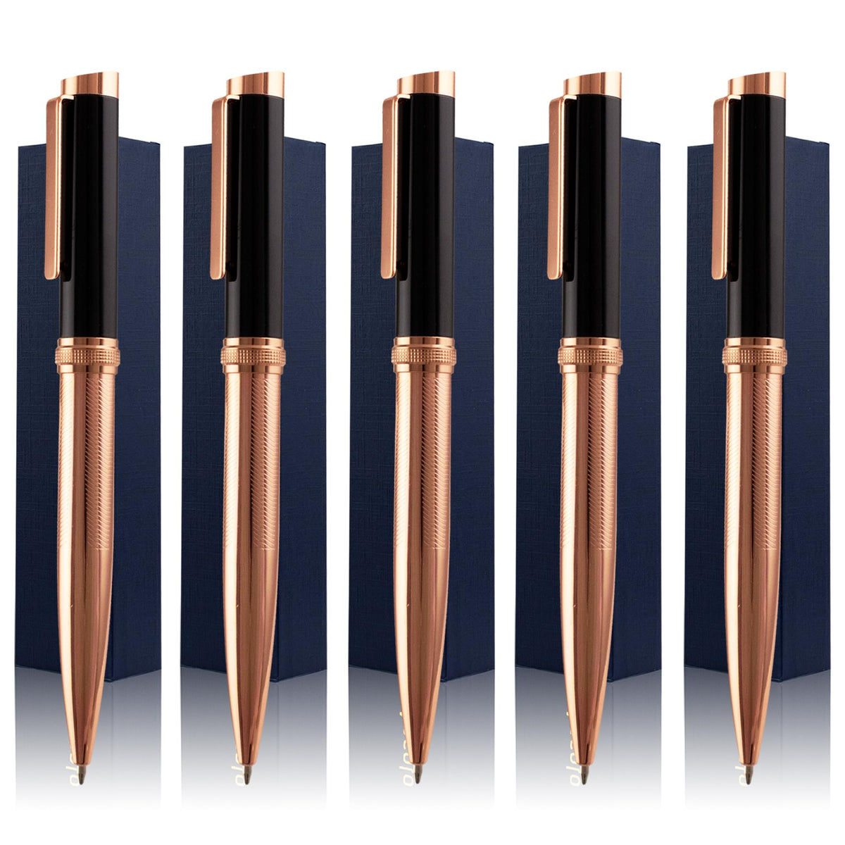 Ancolo Personalized Ballpoint Pens - Luxury Pens with 10 Black Ink Refill
