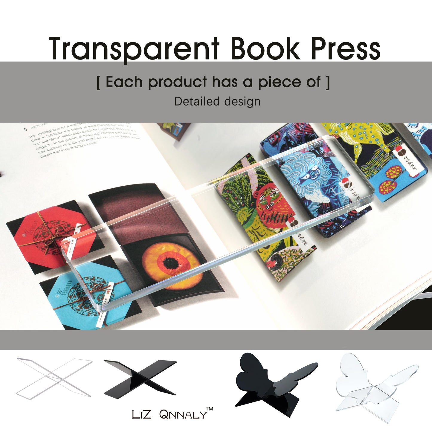Large Butterfly Clear Acrylic Book Stand - Perfect for Displaying Open Book on Your Coffee Table