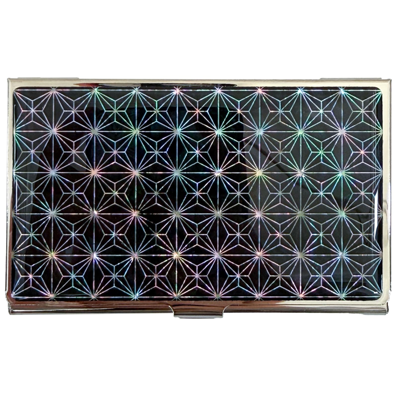Nacreh Mother of Pearl Business Card Case Credit Id Name Holder Travel Wallet Art Painting Design