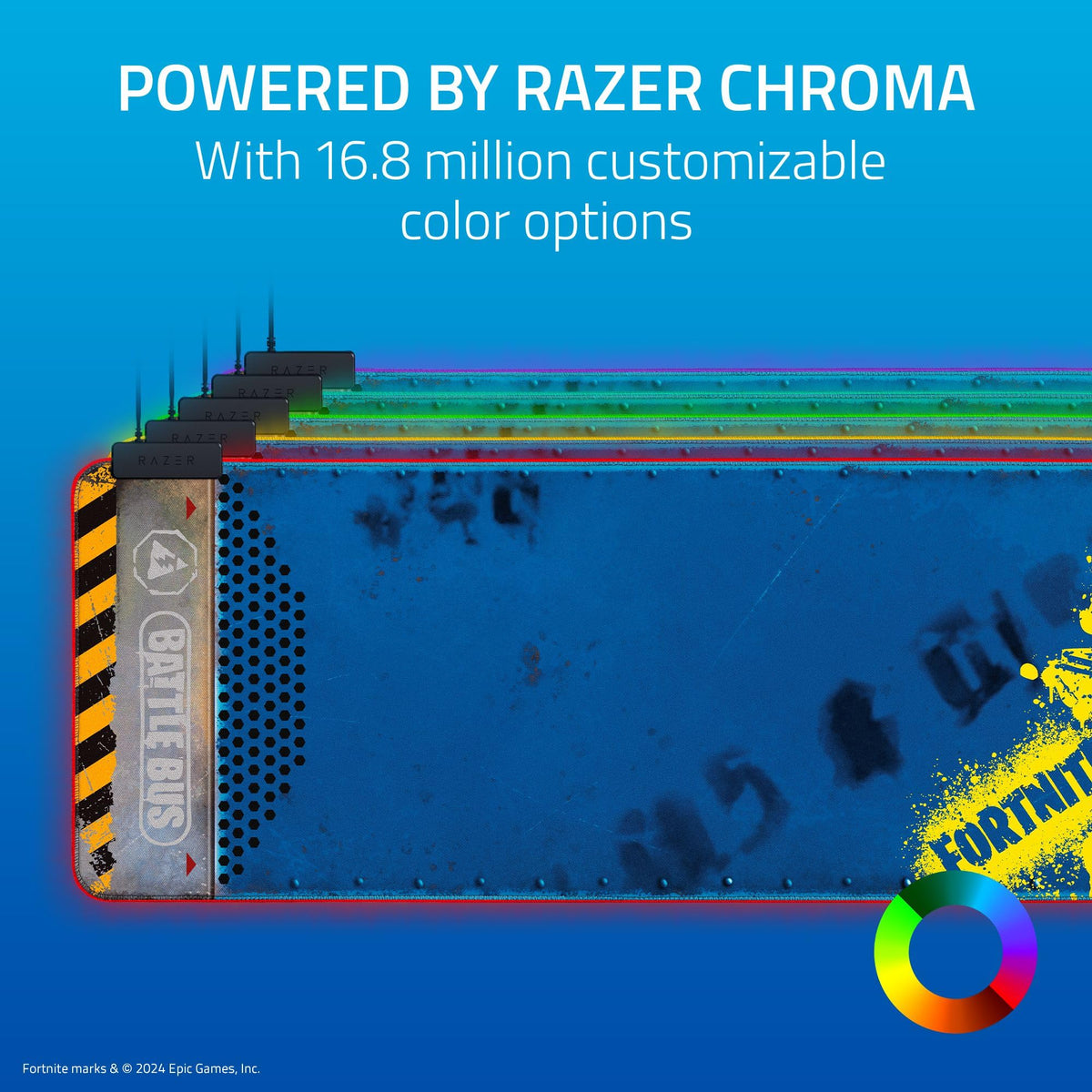 Razer Goliathus Extended Chroma Gaming Mousepad, Fortnite Edition