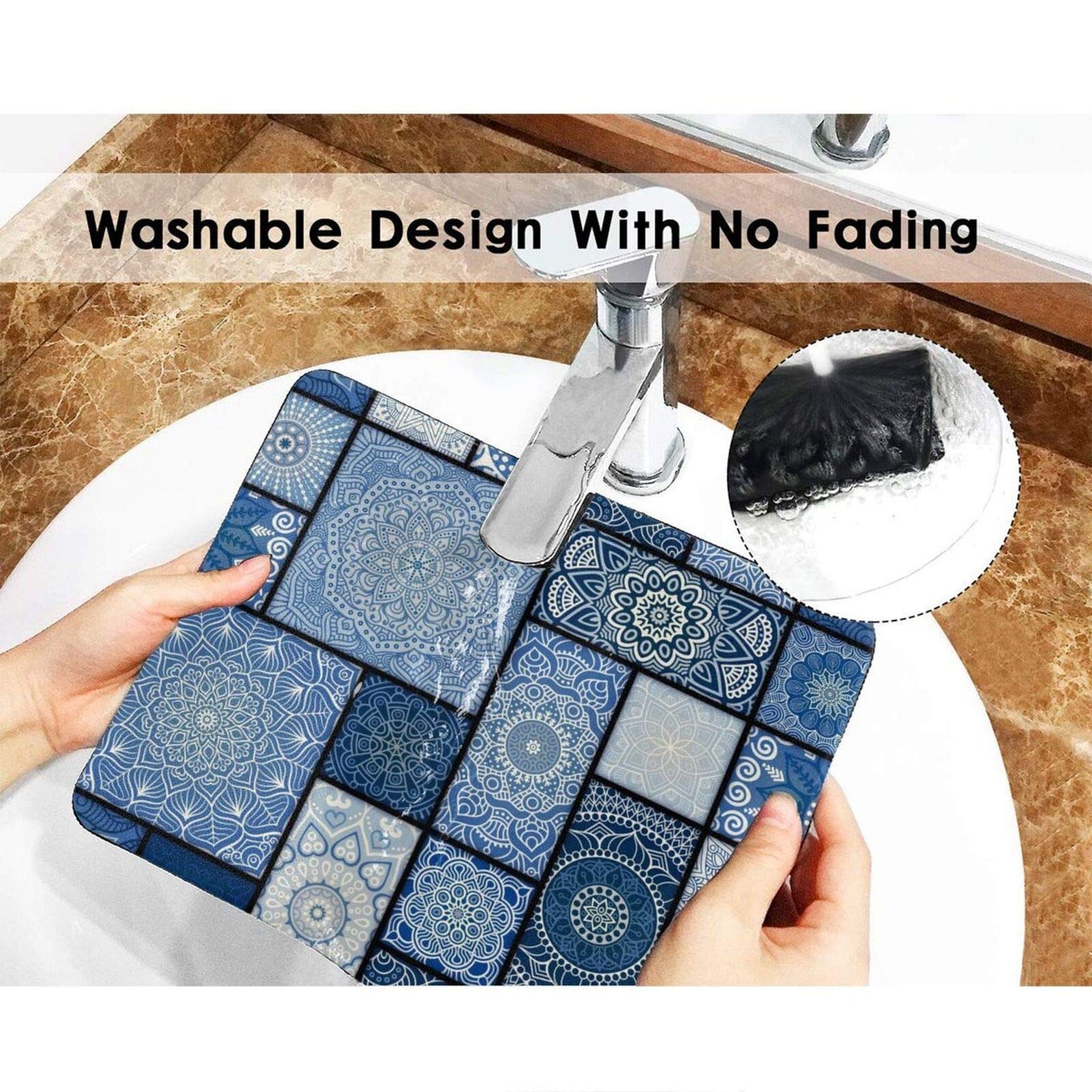 Custom Mouse Pad - Personalized Add Your Image Text Non-Slip Rubber Mice Mat - Stitched Edges