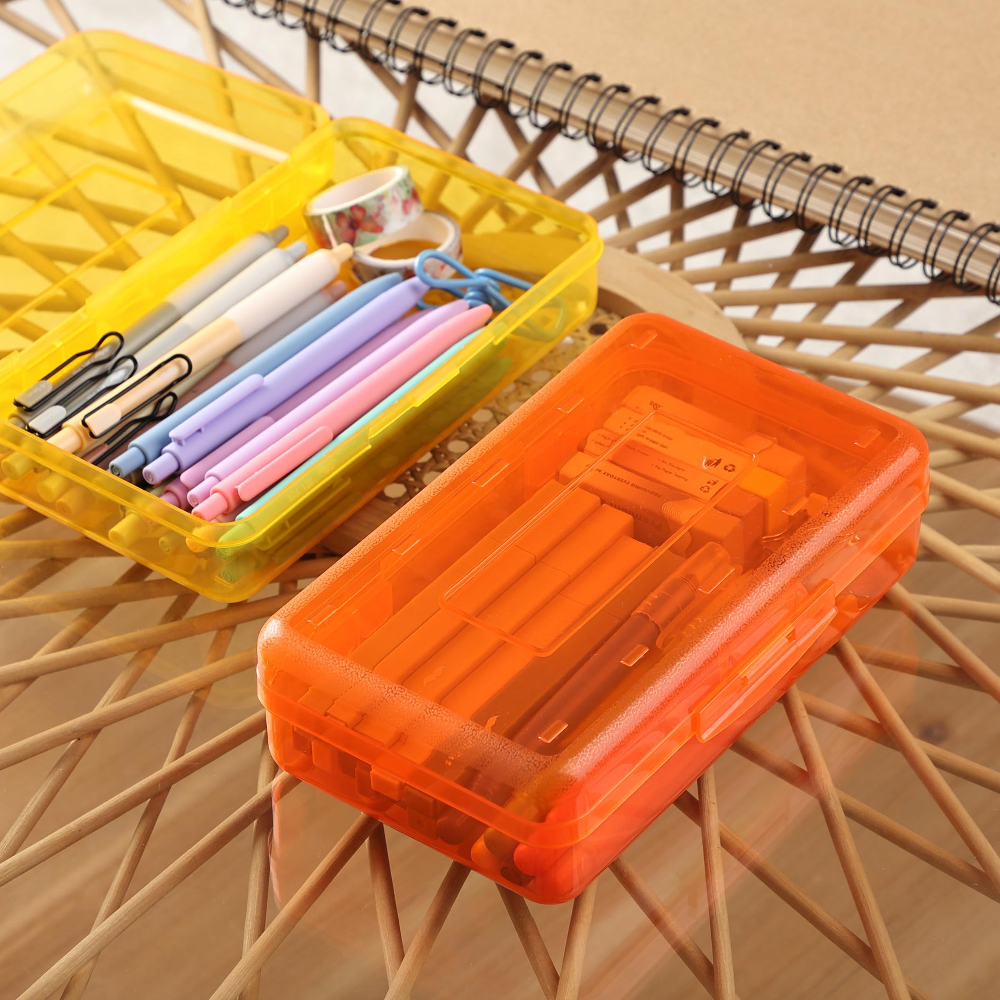 Mr. Pen- Plastic Pencil Case Box, 12 Pack