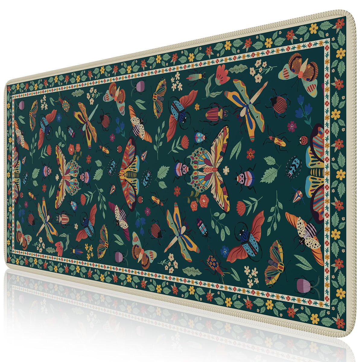 iCasso Desk Pad,Desk Matt for Desktop,Cute Mouse Pad,Green