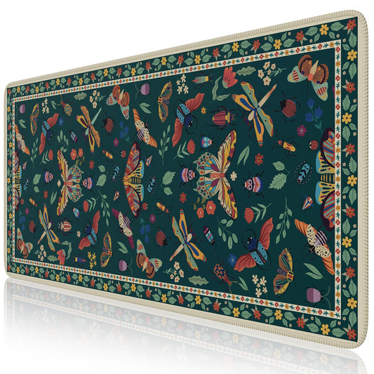 iCasso Desk Pad,Desk Matt for Desktop,Cute Mouse Pad,Green