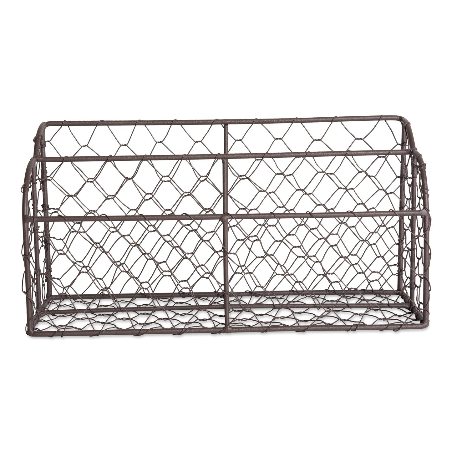 DII Farmhouse Office Collection, Metal Storage, Gray, Desktop Letter Holder