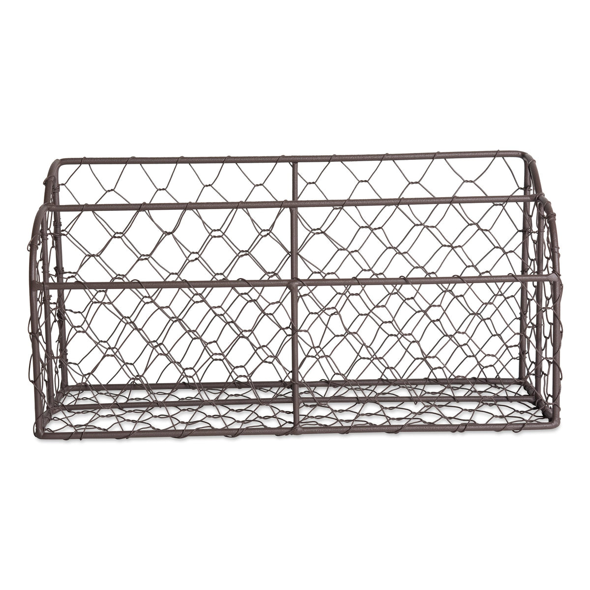 DII Farmhouse Office Collection, Metal Storage, Gray, Desktop Letter Holder
