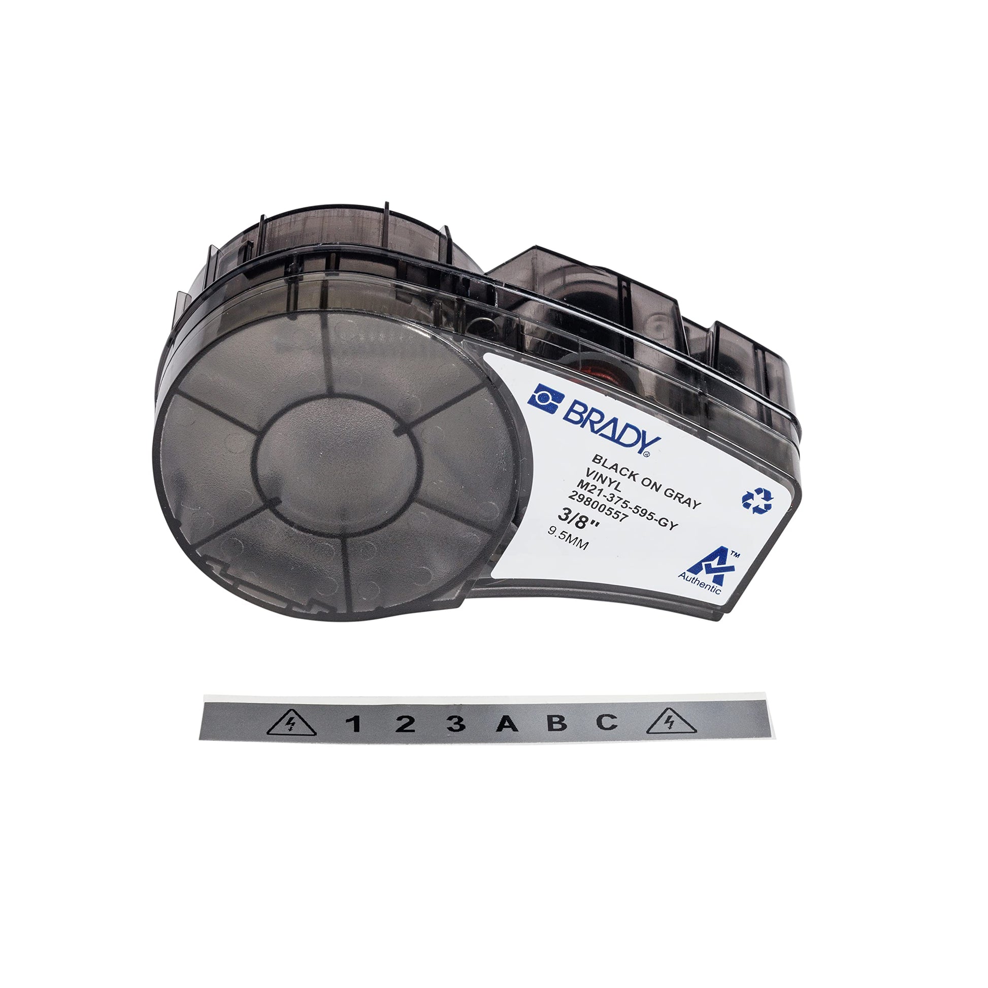Brady Authentic (M21-375-595-GY) All-Weather Vinyl Label for Indoor/Outdoor ID, Lab and Equipment