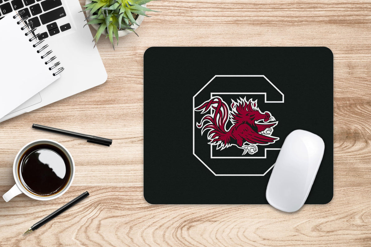 Mouse Pad, Fabric, University of South Carolina Standard/Classic Black