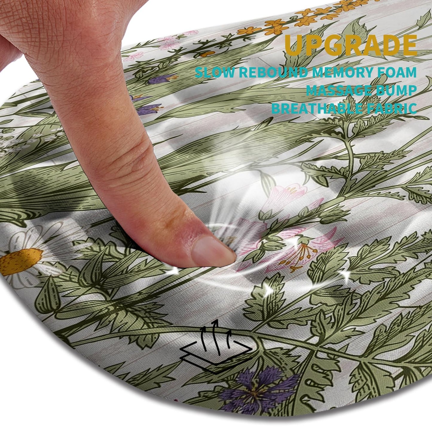 Hokafenle Ergonomic Mouse Pad Wrist Support, Wrist Rest Mousepad for Carpal Tunnel Pain Relief with