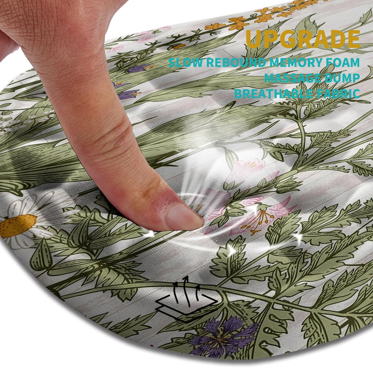 Hokafenle Ergonomic Mouse Pad Wrist Support, Wrist Rest Mousepad for Carpal Tunnel Pain Relief with