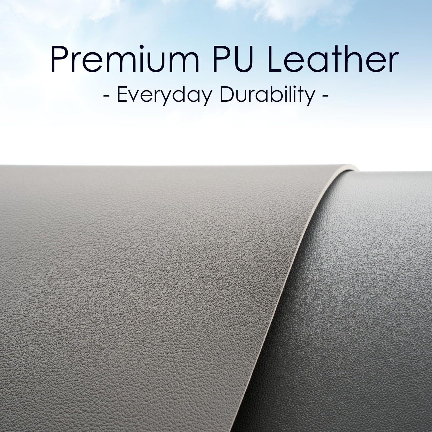 Leather Desk Pad Protector, Waterproof Mouse Pad, PU Desk Mat, Office Desk Cover, Desk Writing Mat