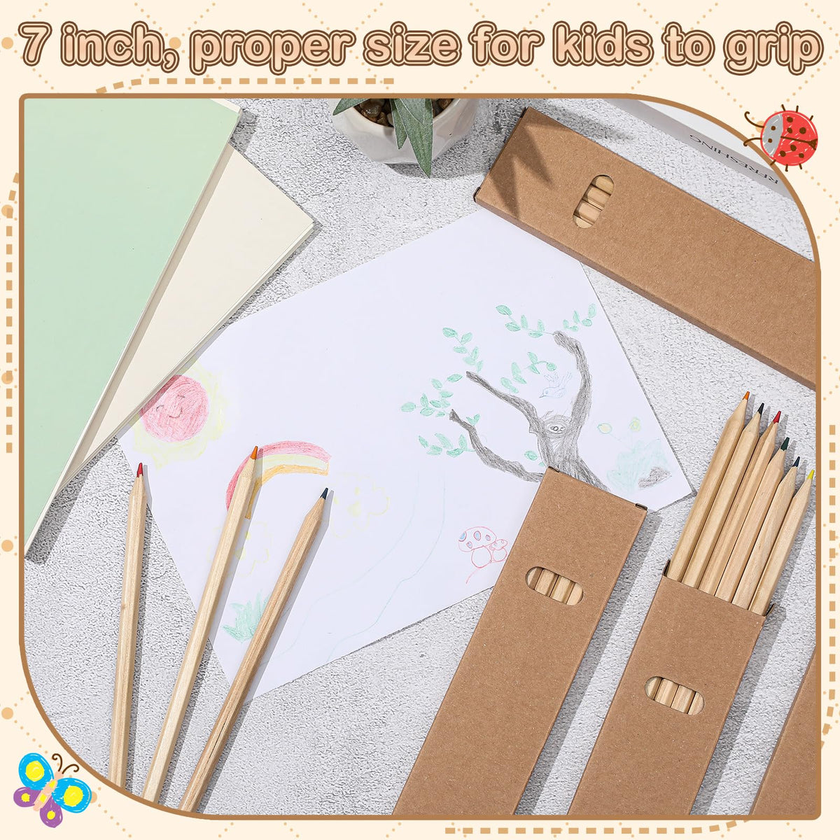 Ctosree Mini Colored Pencils Bulk Coloring Drawing Pencil in Boxes End of Year Gift for Students