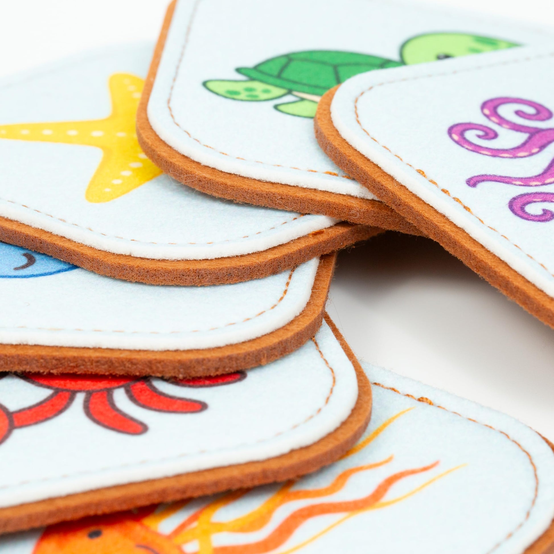 Felt Sea Creature Matching Game for Toddlers – Ocean Memory Game & Flash Cards – Soft and Safe for