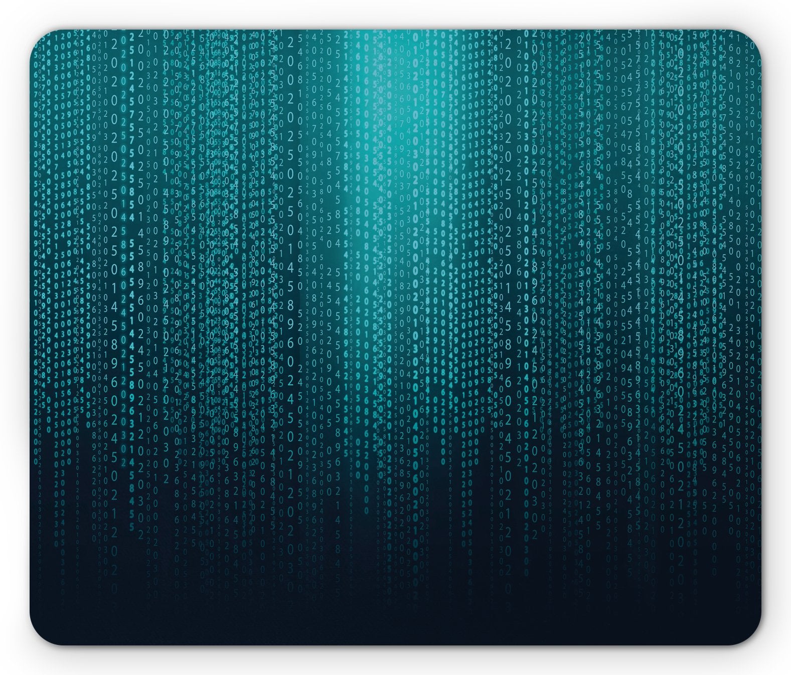 Lunarable Digital Mouse Pad, Web Computer Programmer Futuristic Matrix Display with Algorithms Code