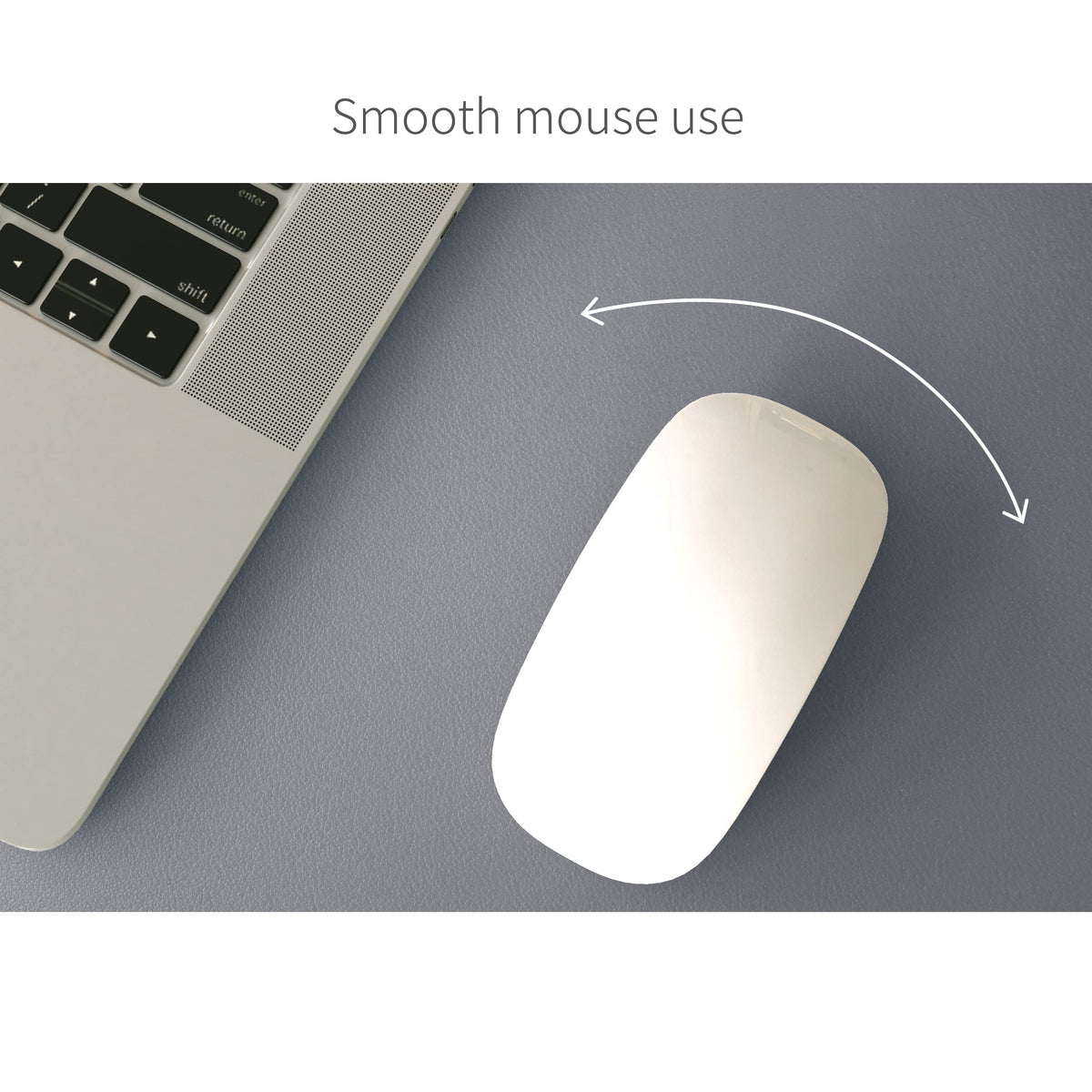 RENMTURE Dual-Sided Mouse Pad, Natural Cork & PU Leather Large Desk Pad for Office and Home Work