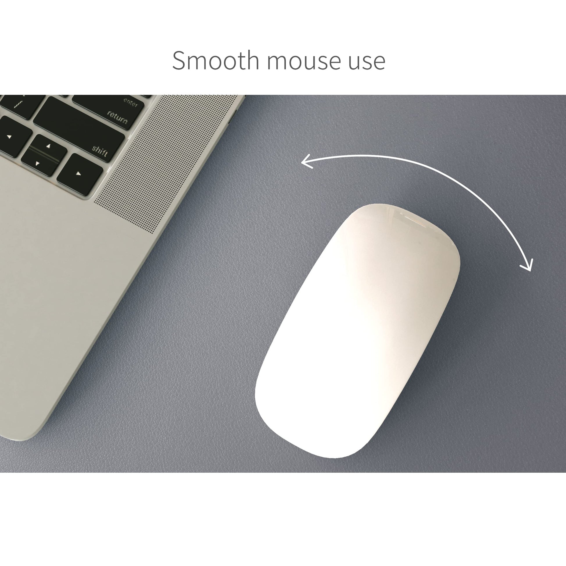 RENMTURE Dual-Sided Mouse Pad, Natural Cork & PU Leather Large Desk Pad for Office and Home Work